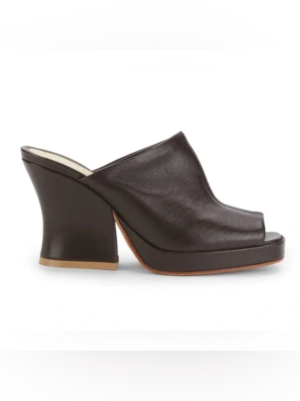 Bottega Veneta Brown Stack Mules